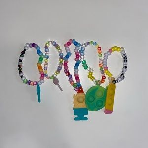 10 piece rave kandi mystery pack! all handmade by me 🫶🏻